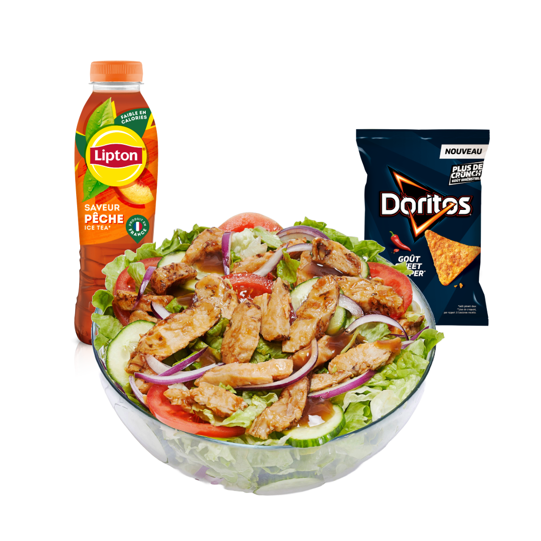 Menu Salade Poulet Teriyaki