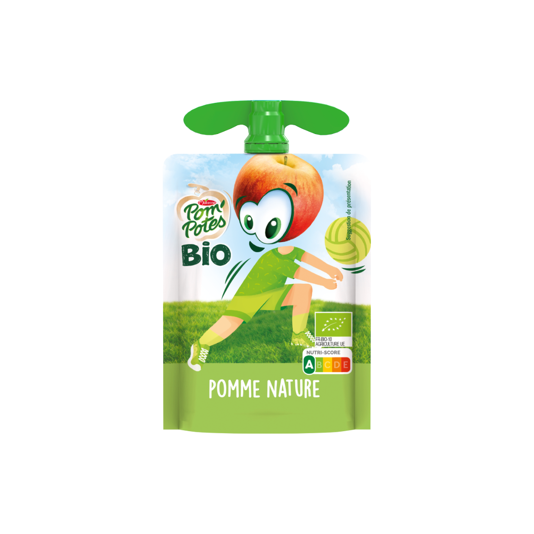 Pom’Potes Pomme Nature Bio sans sucres ajoutés 90 gr