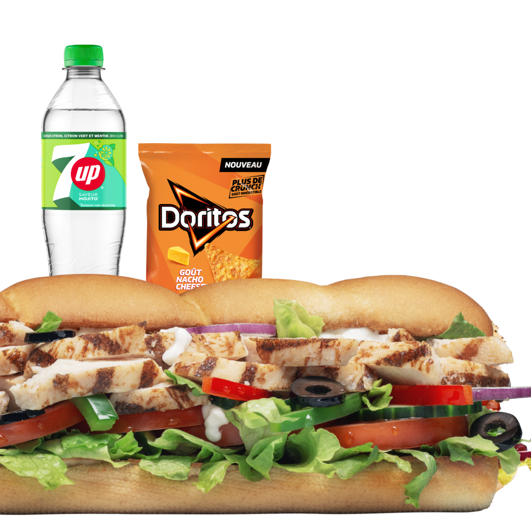 Menu SUB15 Poulet Nature