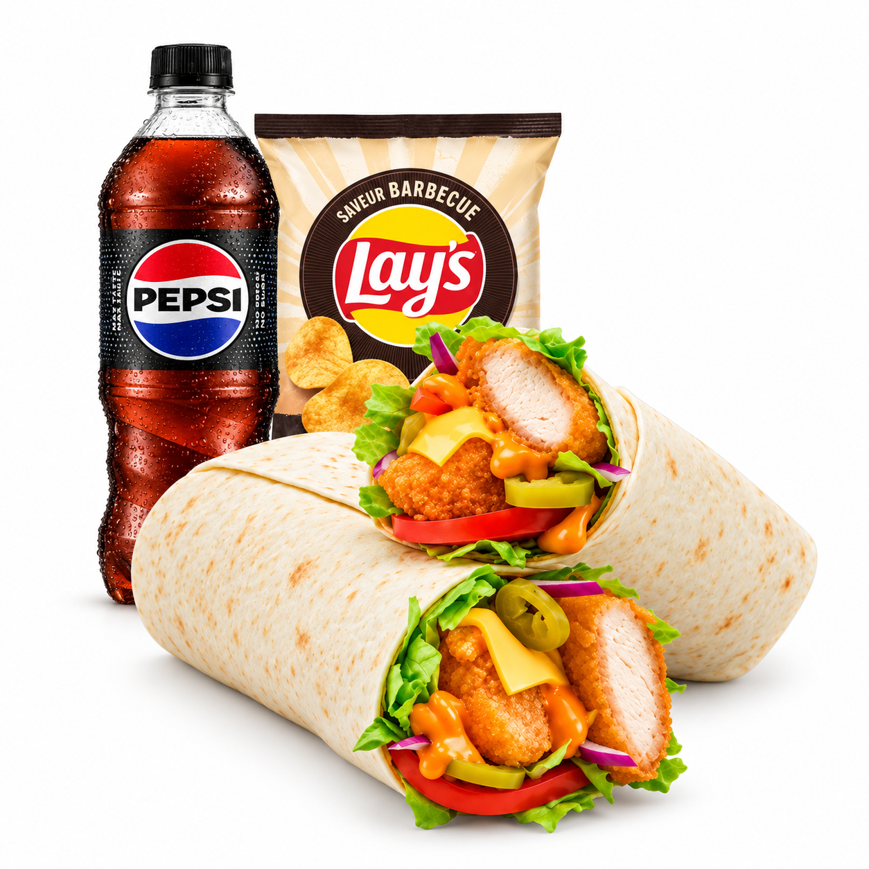 Menu Wrap Crunchy Chicken & Cheddar