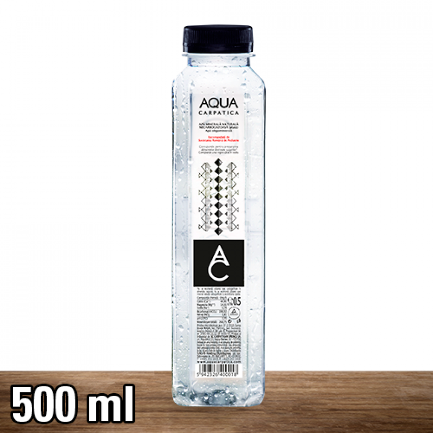 AQUA CARPATICA PLATĂ 0.5L